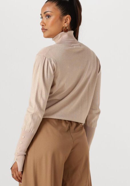NUKUS Col roulé SYLVIA PULLOVER LUREX en rose - large