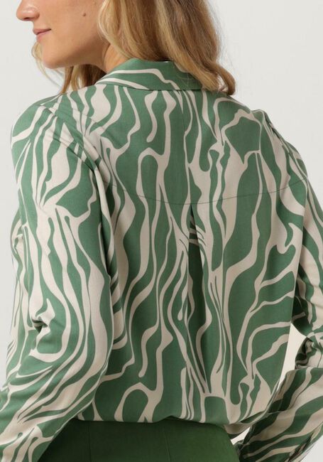 Groene ANOTHER LABEL  DREISER SWIRL SHIRT - large