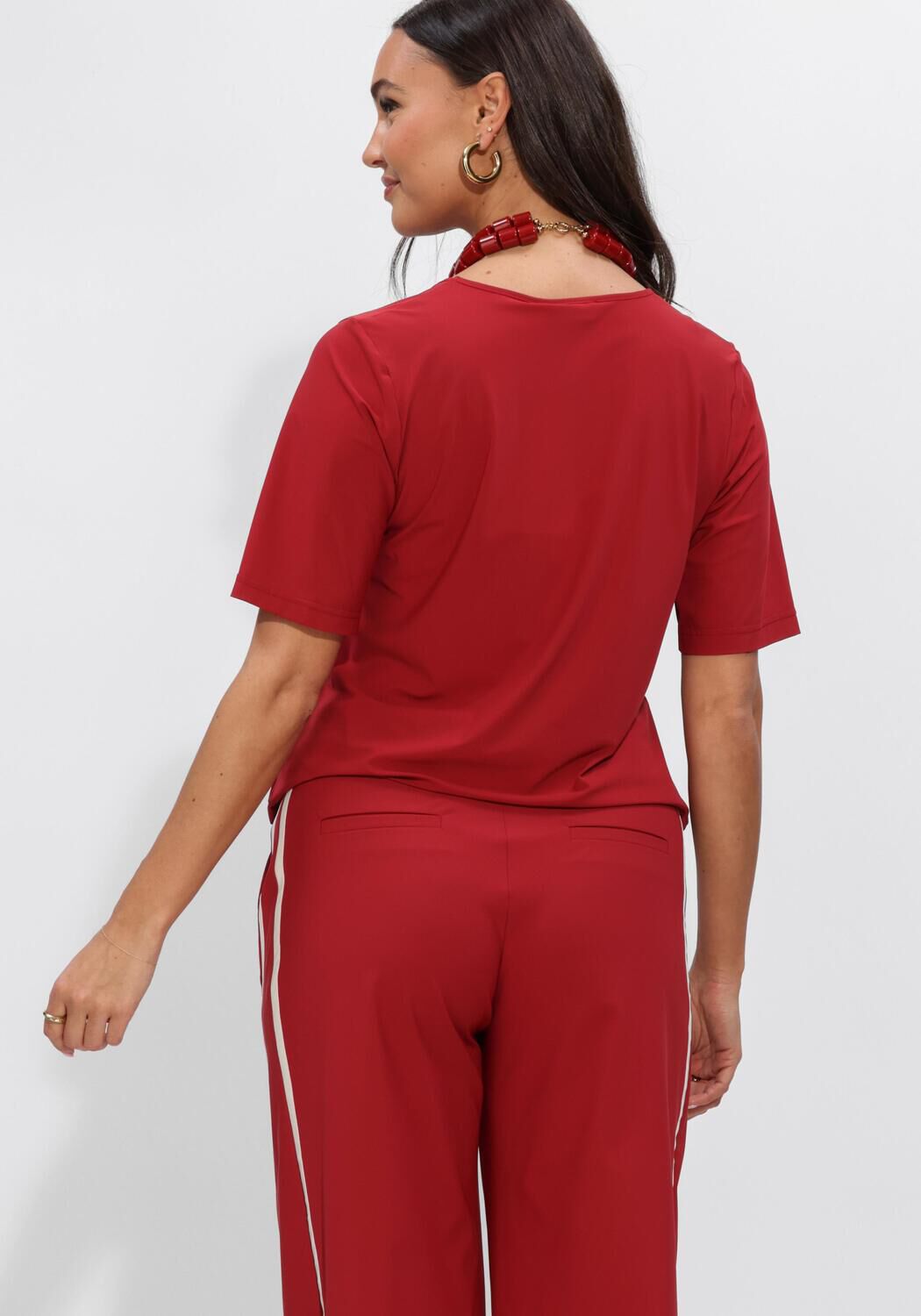 STUDIO ANNELOES Haut Vicky top en rouge - large