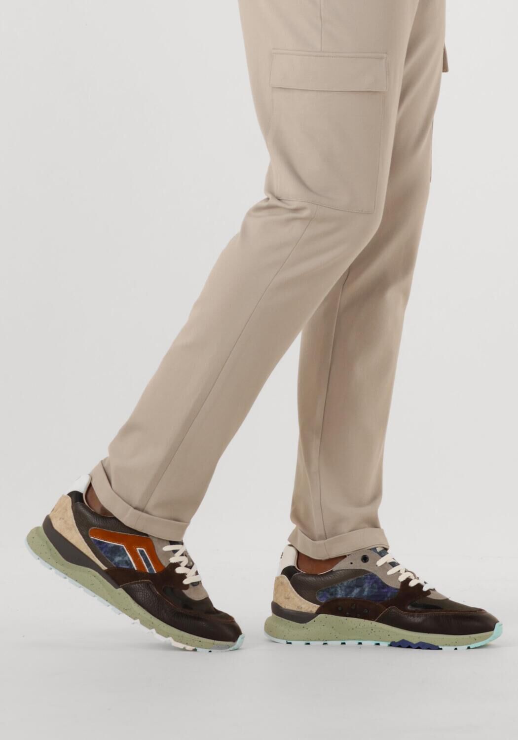 FLORIS VAN BOMMEL Baskets basses SFM-10154 DE TREENER en multicolore - large