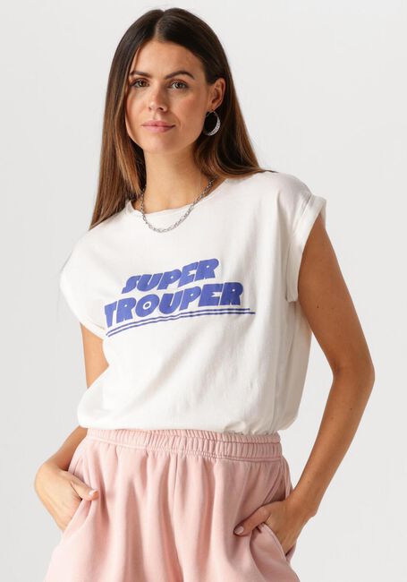 BY-BAR Haut THELMA SUPER DROUPER TOP Blanc - large