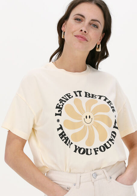 CATWALK JUNKIE T-shirt TS HAPPY FLOWER Écru - large