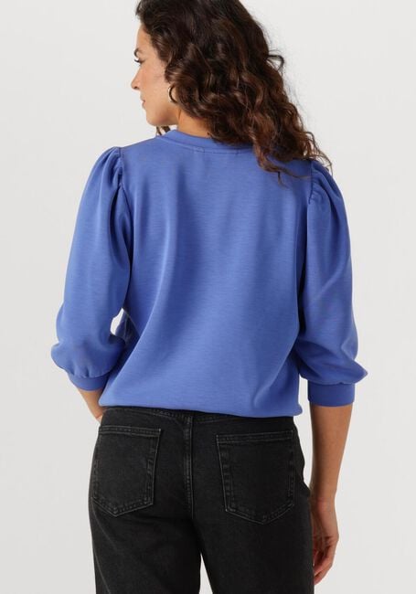 Blauwe SELECTED FEMME T-shirt SLFTENNY 3/4 SWEAT TOP - large