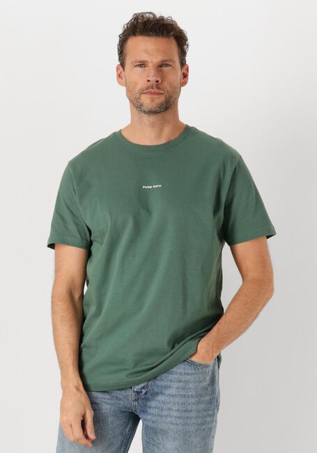 PURE PATH T-shirt REGULAR FIT CREWNECK SS T-SHIRTS en vert - large