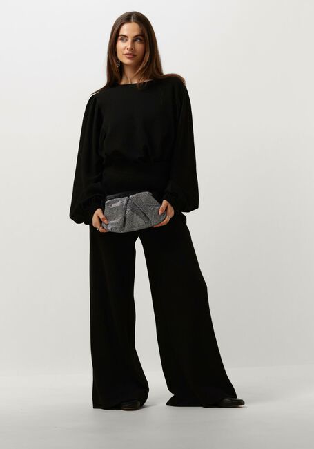 Zwarte CO'COUTURE Wijde broek HAZELCC WIDE LONG PANT - large