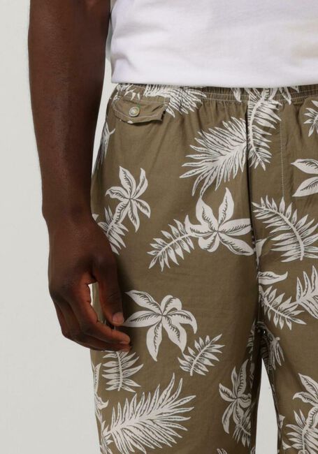 SCOTCH & SODA Pantalon courte SEASONAL RELAXED STRAIGHT - PRINTED POPLIN BERMUDA Kaki - large