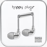 Zilveren HAPPY PLUGS Oordopjes IN-EAR - medium
