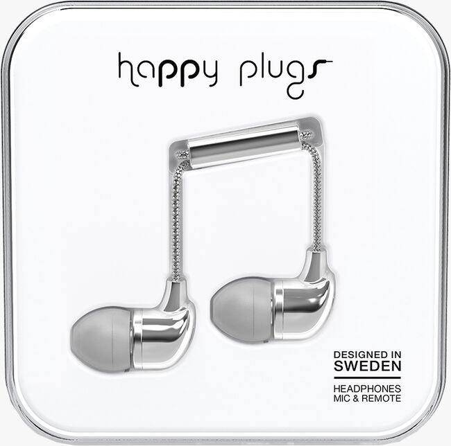 Zilveren HAPPY PLUGS Oordopjes IN-EAR - large