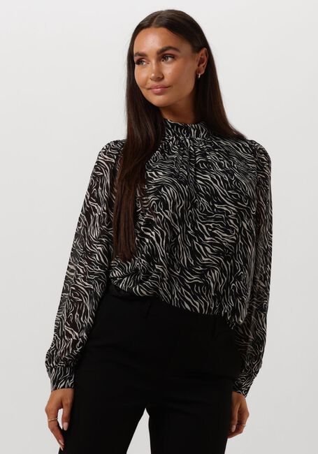 OBJECT OBJMILA L/S HIGH NECK TOP NOOS Blouses en marron - large
