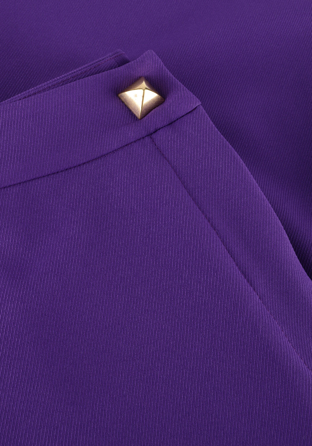 ACCESS Pantalon FLARE PANTS WITH METALLIC STUD D en violet - large