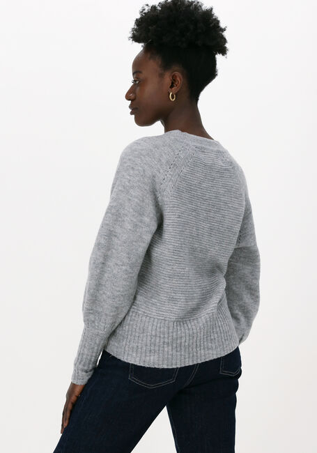 LEVETE ROOM Gilet REBECCA 1 CARDIGAN Gris clair - large