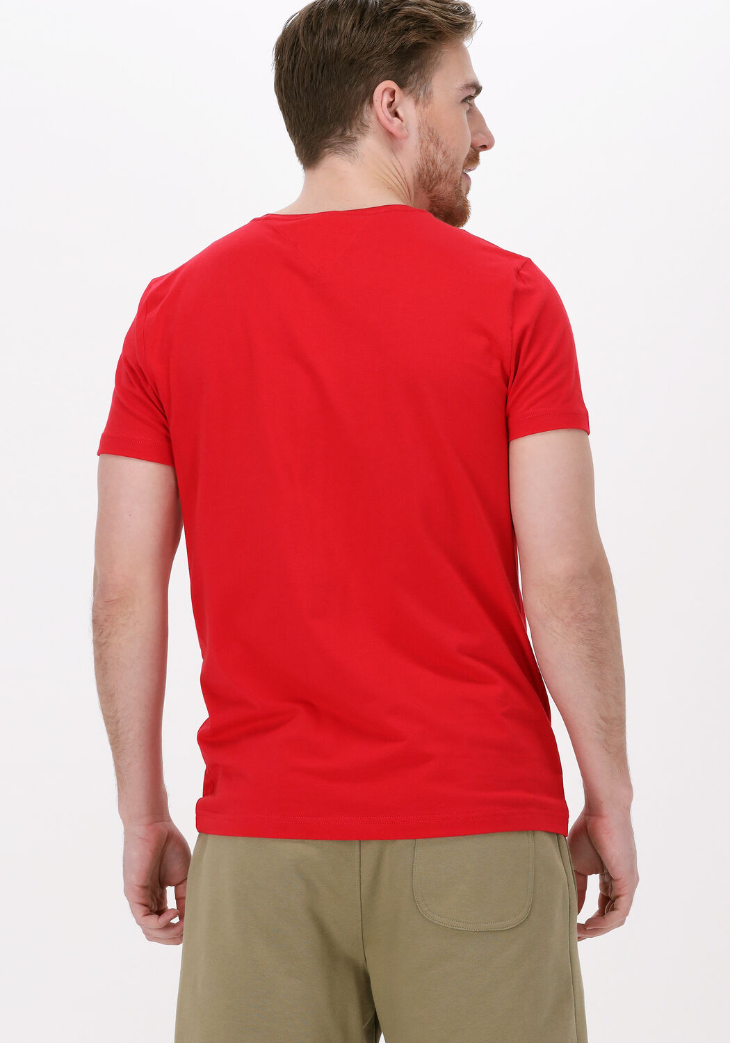 Rode TOMMY HILFIGER T shirt STRETCH EXTRA SLIM FIT TEE Omoda
