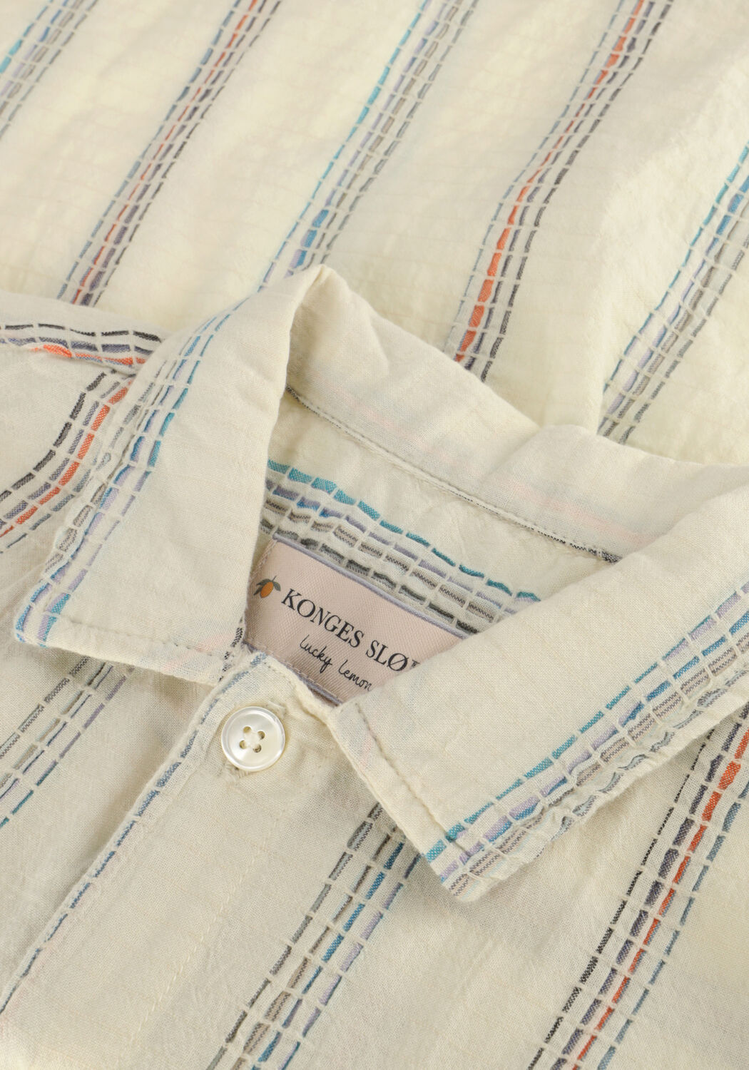 KONGES SLOJD Chemises VINCENT SS SHIRT GOTS Blanc - large