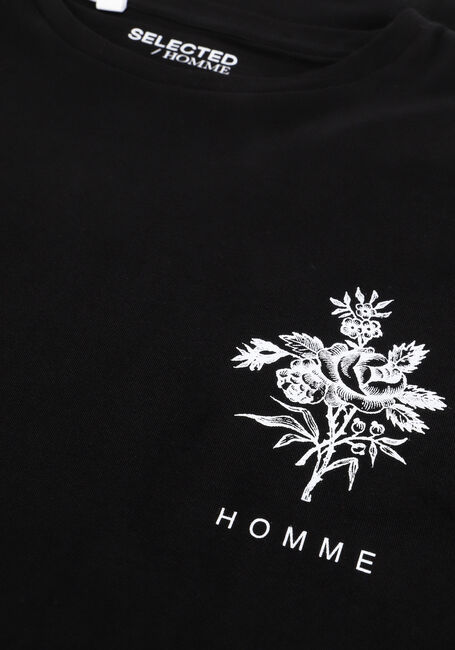 SELECTED HOMME T-shirt SLHLOOSE-PAW SS O-NECK TEE EX en noir - large