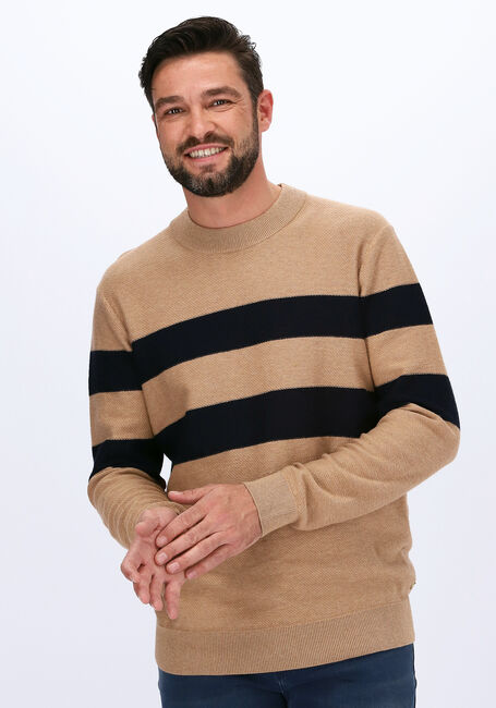 Beige SCOTCH & SODA Trui STRUCTURE-KNITTED PULLOVER CON - large
