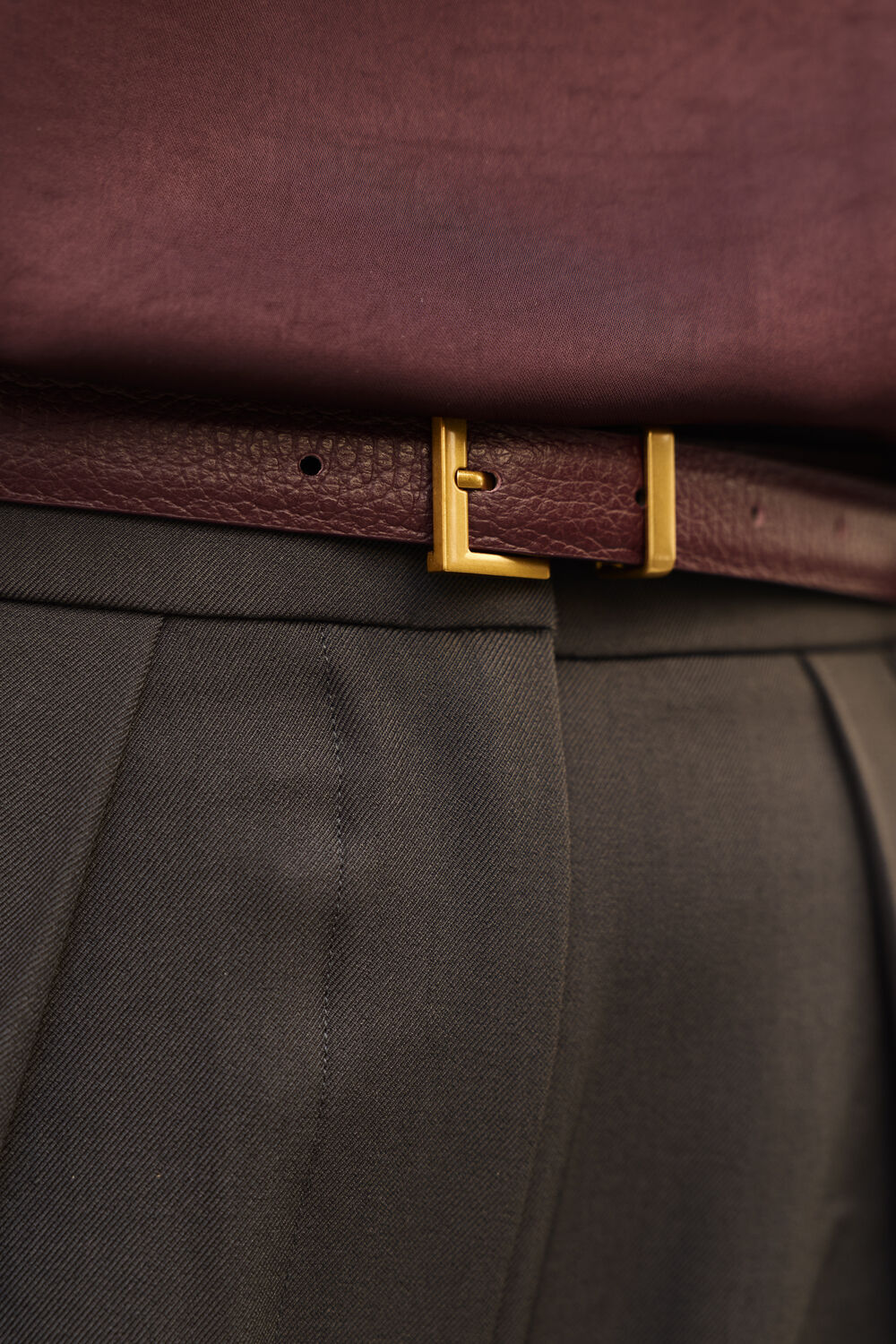 OMODA ATELIER OM-GAIA X QUINTY Ceinture Bordeaux - large