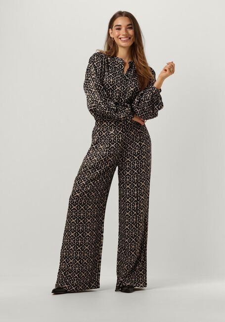 Zwarte BY-BAR  RIKKI LS FLASH BLOUSE - large