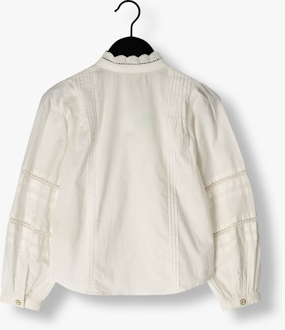 SCOTCH & SODA Blouse LONG-SLEEVED BRODERIE ANGLAISE DETAIL SHIRT Blanc - large