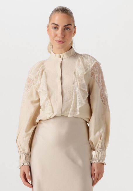 Beige BRUUNS BAZAAR  YONA SHIRT - large