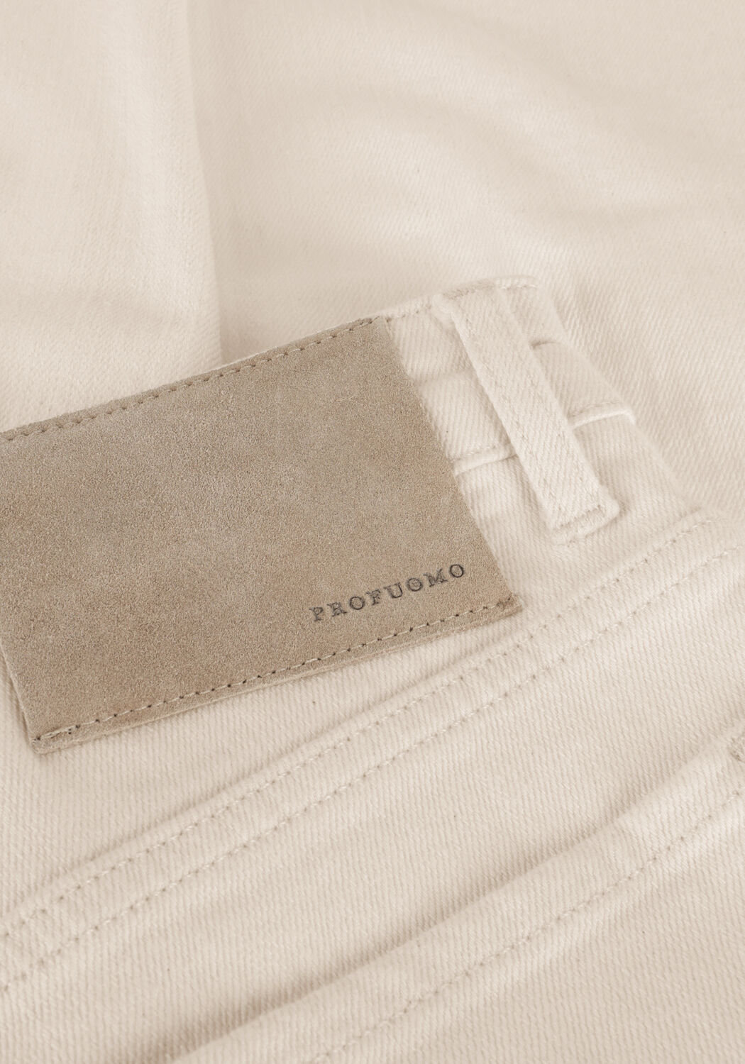 Witte PROFUOMO Straight leg jeans PP0Q0C0100 - large