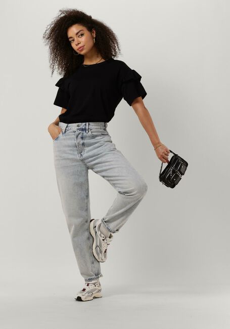SELECTED FEMME T-shirt SLFRYLIE SS FLORENCE TEE en noir - large