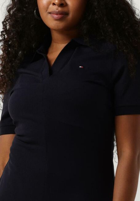 TOMMY HILFIGER Mini robe F+F OPEN PLCKTLYCLL POLO DRESS Bleu foncé - large