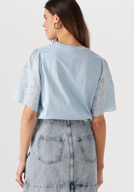 Y.A.S. T-shirt YASLEX SS TOP W. EMB SLEEVES S. NOOS Bleu clair - large