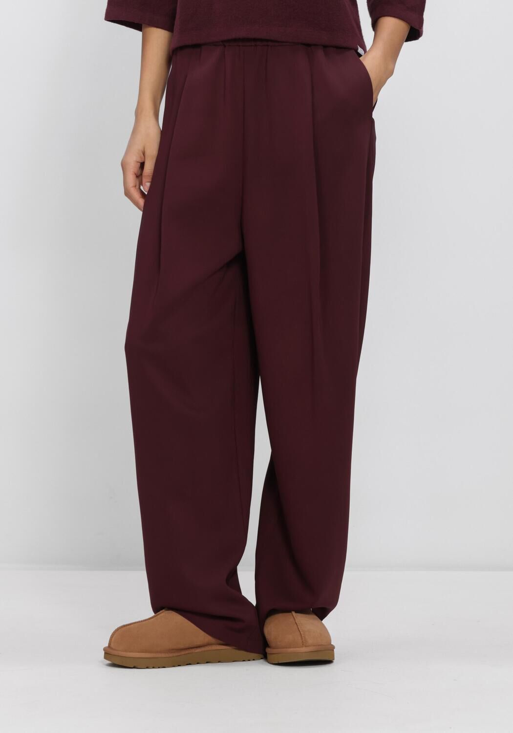 Bordeaux PENN & INK Wijde broek W26N1760 - large