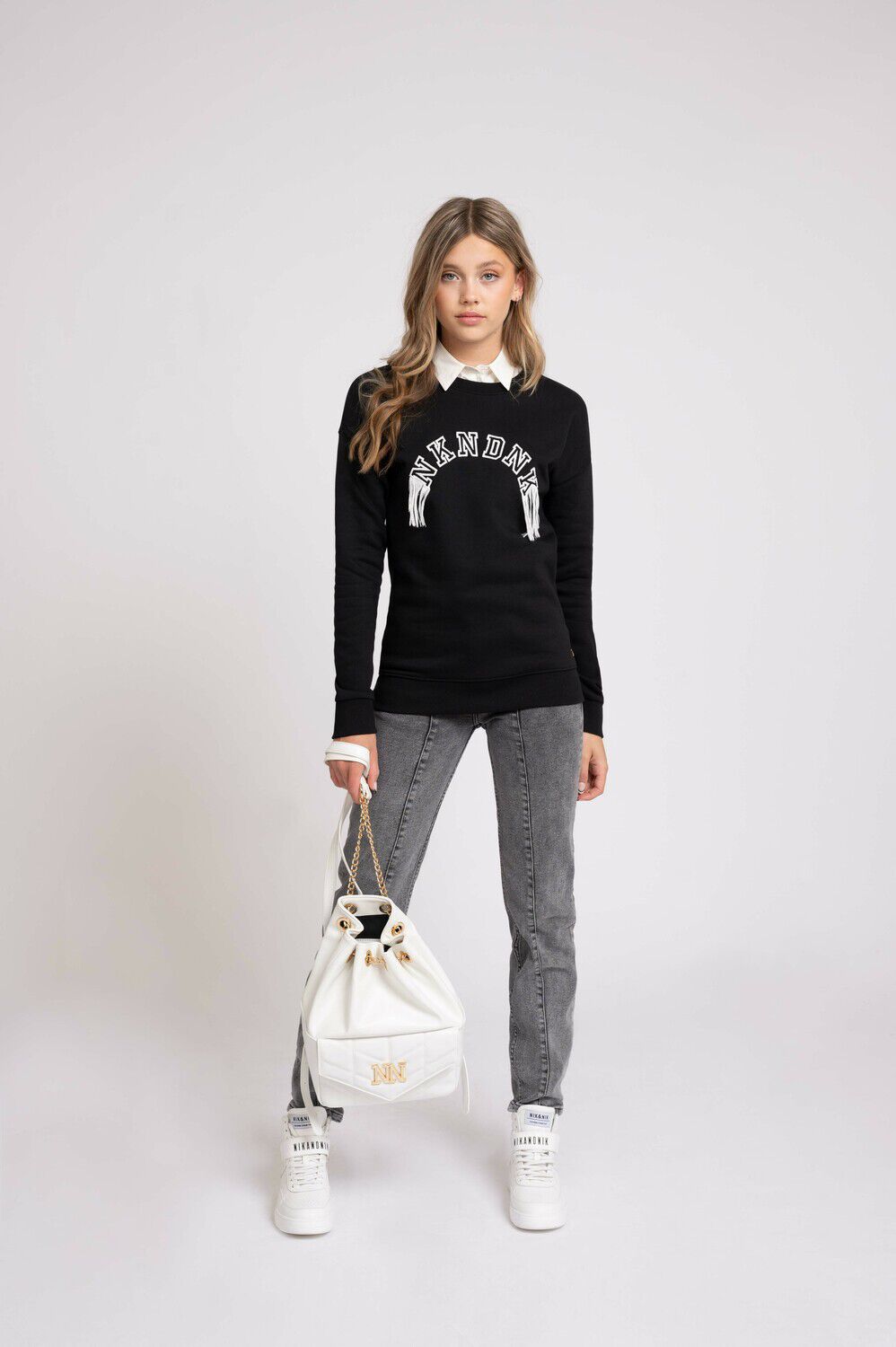 Nik en nik trui zwart new arrivals