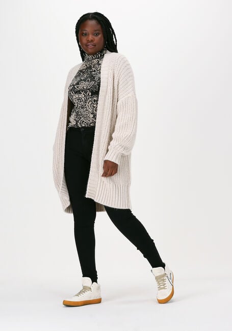 Witte SUMMUM Vest CARDIGAN CHUNKY MELANGE KNIT - large