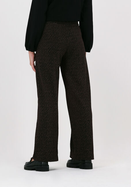 Zwarte SCOTCH & SODA Wijde broek HIGH RISE JERSEY SHINY PATTERN - large