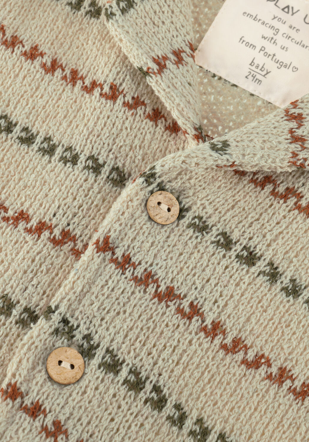 PLAY UP Haut STRIPED JERSEY SHIRT Cr&egrave;me - large