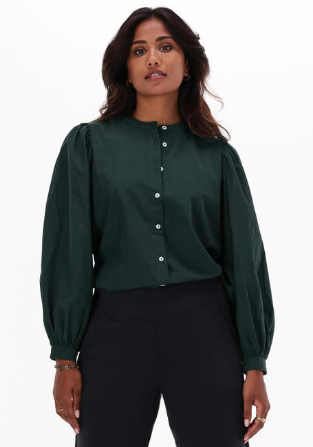 Donkergroene BY-BAR  RIKKI POPLIN BLOUSE - large