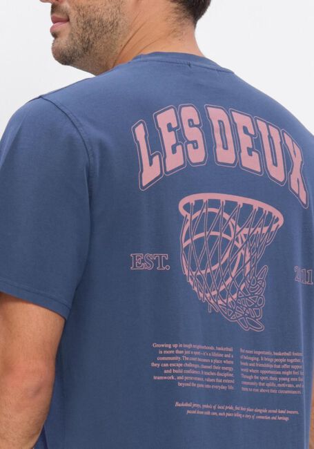 LES DEUX T-shirt BRADY HOOP T-SHIRT en bleu - large