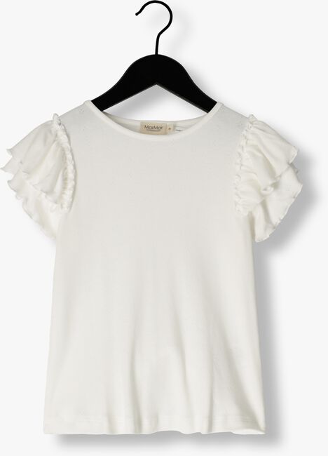 MARMAR COPENHAGEN T-shirt TAVORA FRILL en beige - large