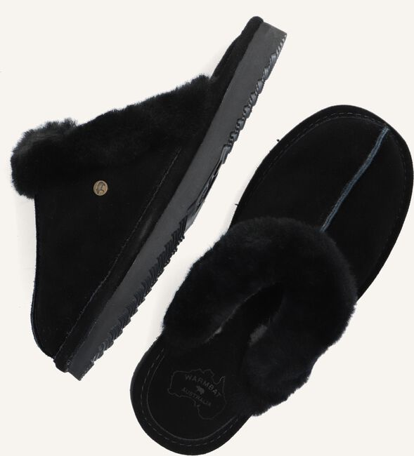 Zwarte WARMBAT Pantoffels LISMORE Zwarte WARMBAT Pantoffels LISMORE - large