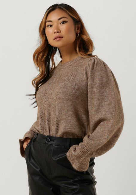 OBJECT Pull OPHELIA L/S KNIT PULLOVER en gris - large
