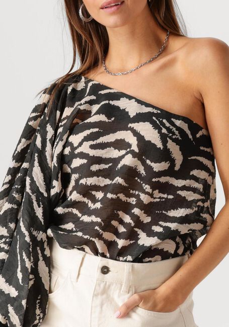 Zwarte BY-BAR  BELLA ZEBRA BLOUSE - large