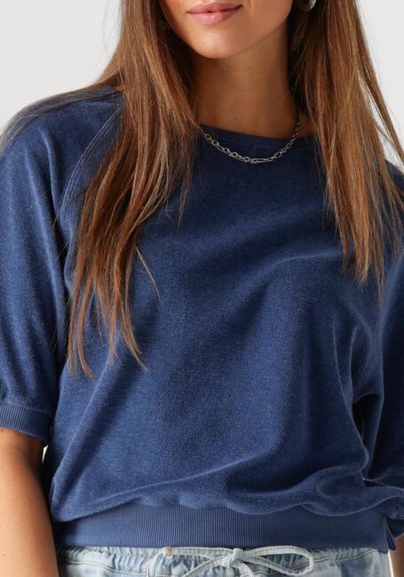 BY-BAR Haut NEVA SLUB TOP en bleu - large