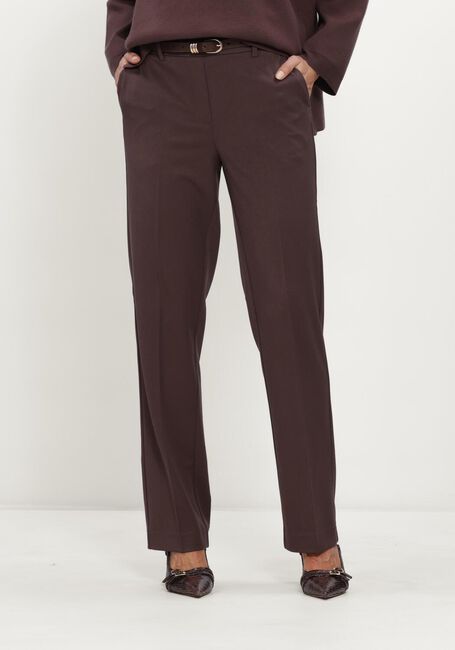 Bruine OBJECT Pantalon OBJLISA MW STRAIGHT PANT NOOS - large