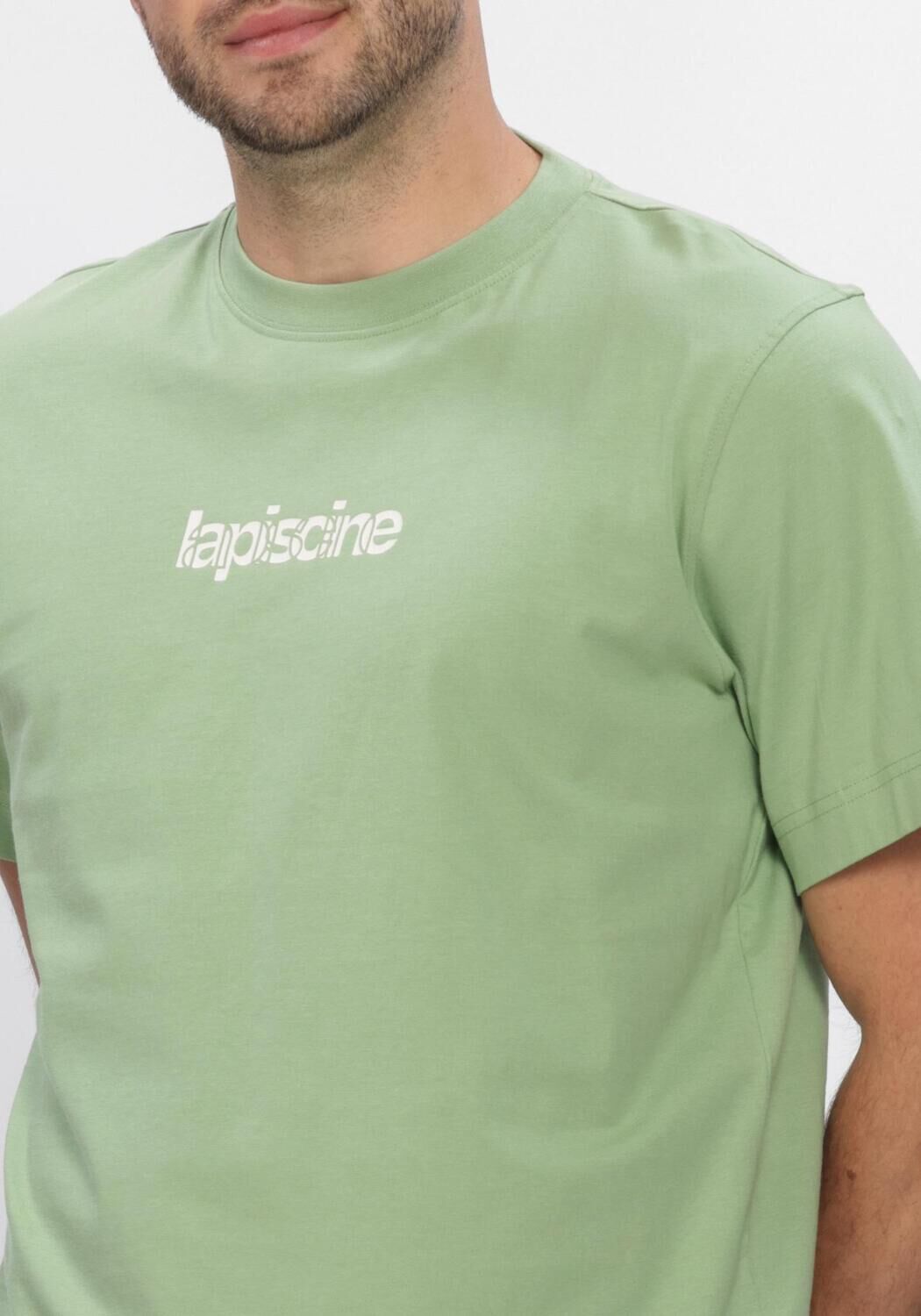 SELECTED MEN T-shirt SLHASPEN GRAPHIC SS TEE en vert - large