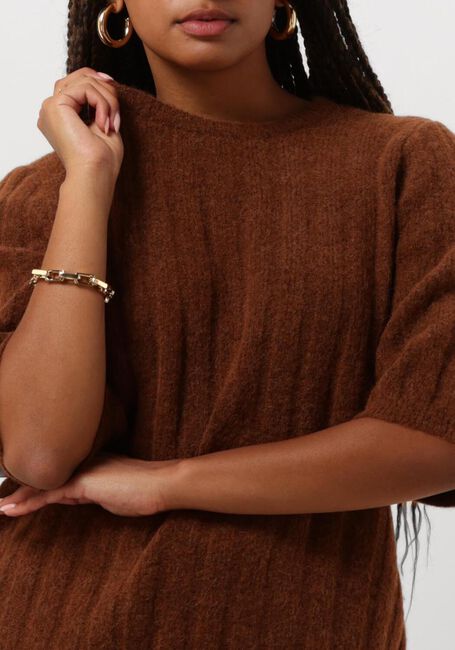 GESTUZ Pull ALPHA TEE en marron - large