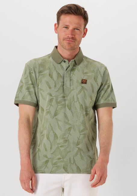 Groene PME LEGEND Polo TWO TONE PIQUE PRINTED - large