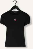TOMMY JEANS T-shirt TWJ SLIM BADGE RIB TEE en noir TOMMY JEANS T-shirt TWJ SLIM BADGE RIB TEE en noir - medium