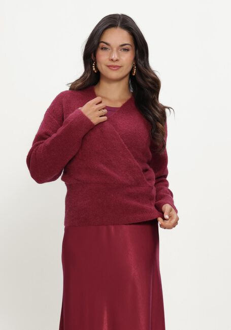 Bordeaux MSCH COPENHAGEN Trui MSCHBONDIE HOPE V PULLOVER - large