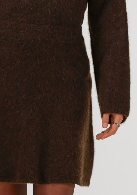 SELECTED WOMEN Jupe midi SLFLULU BRUSHED HW KNIT SKIRT en marron - large