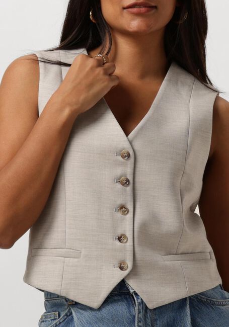 SELECTED FEMME Gilet SLFRITA VEST Crème - large