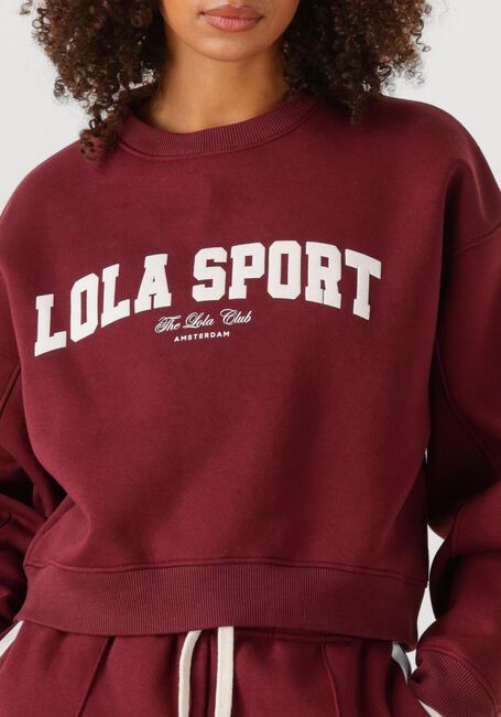THE LOLA CLUB Pull JADE SWEATER Bordeaux - large