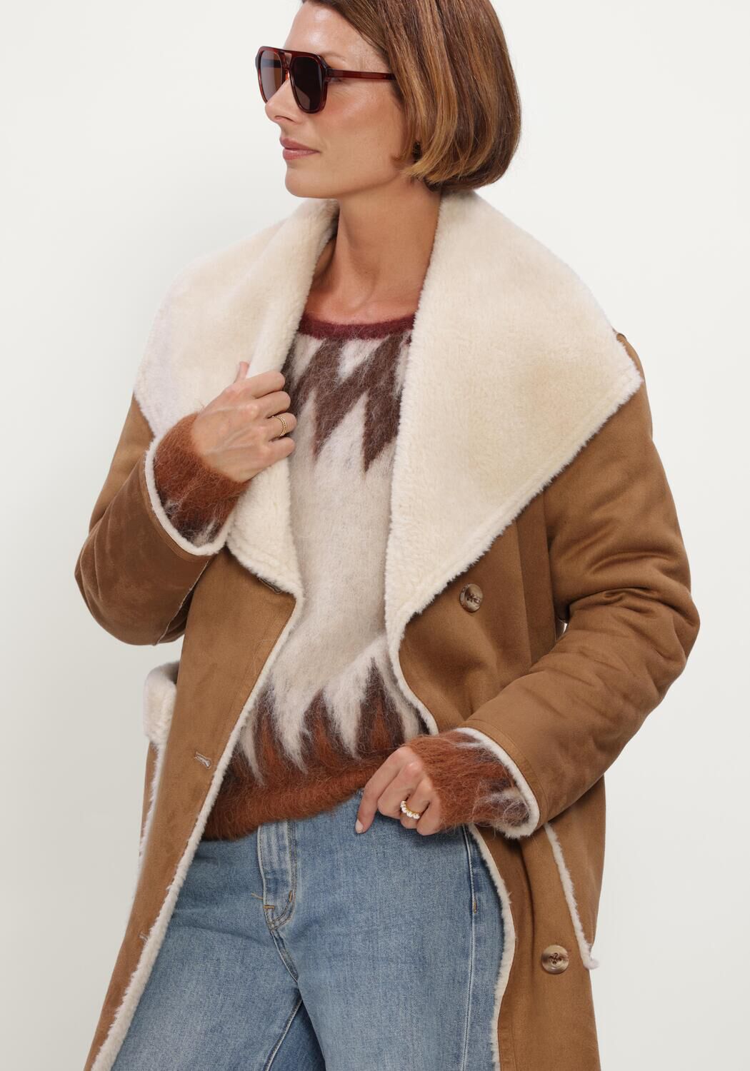 BEAUMONT Manteau ELIF COAT en camel - large