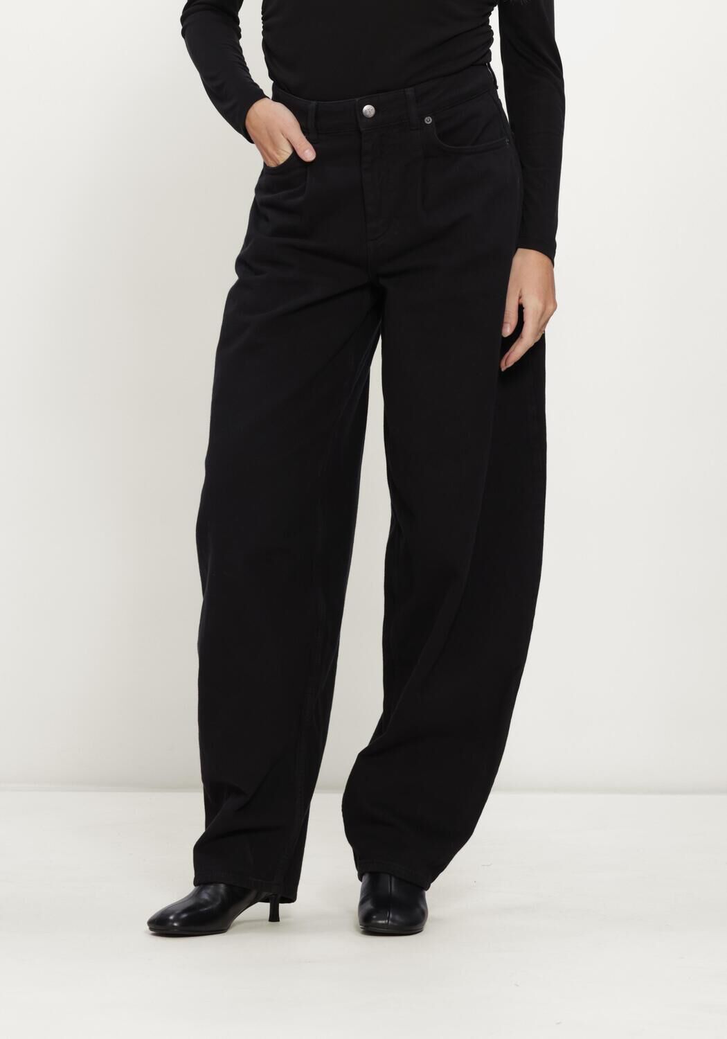 Zwarte CO'COUTURE Jeans AKIRACC BARREL PANT - large